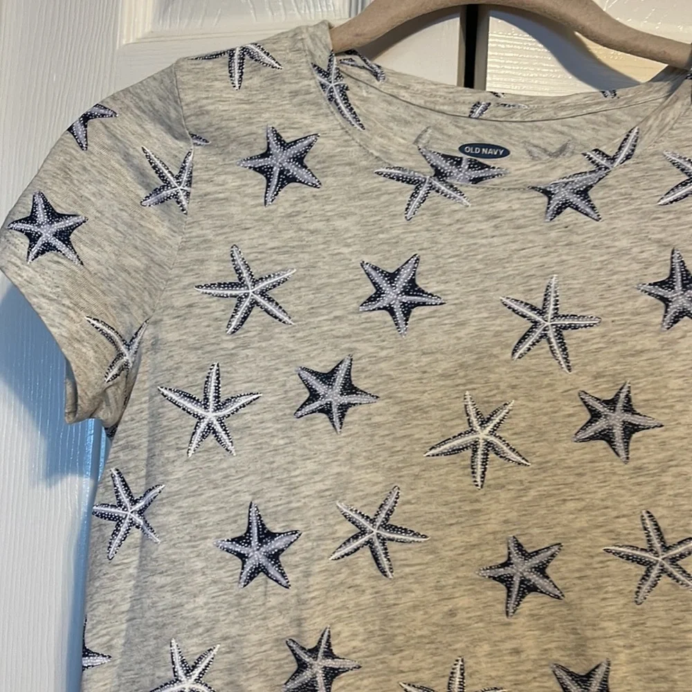 NWOT Old Navy starfish short sleeve t shirt kids size large (10-12)